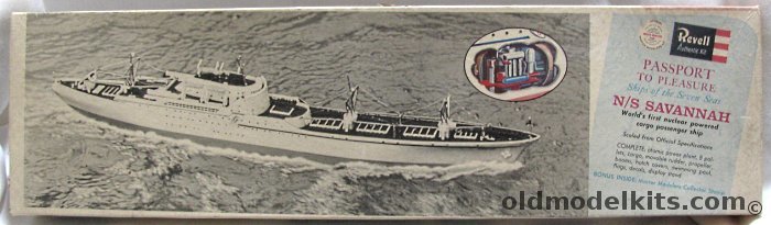 Revell 1/381 N/S Savannah Nuclear Merchant Ship - Passport to Pleasure Master Modelers Series, H333-198 plastic model kit